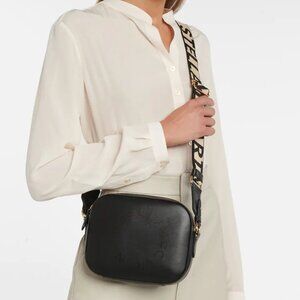 NEW Stella McCartney Black Stella Logo mini bag IN BLACK Authentic